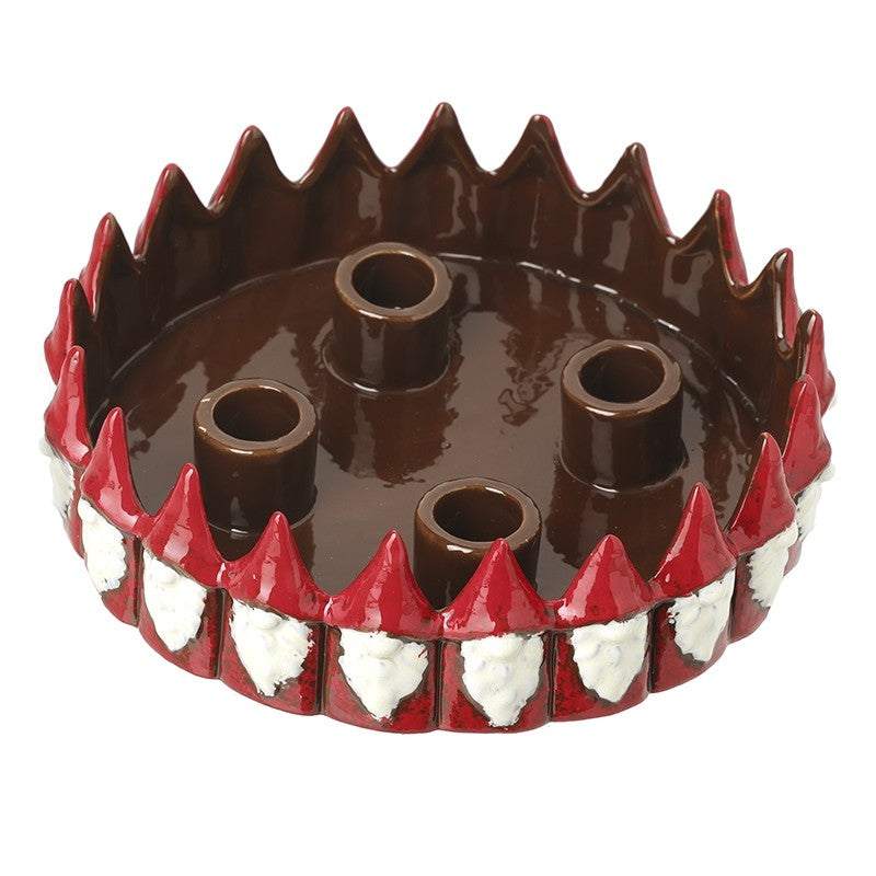 Ceramic Santa Candle Tray
