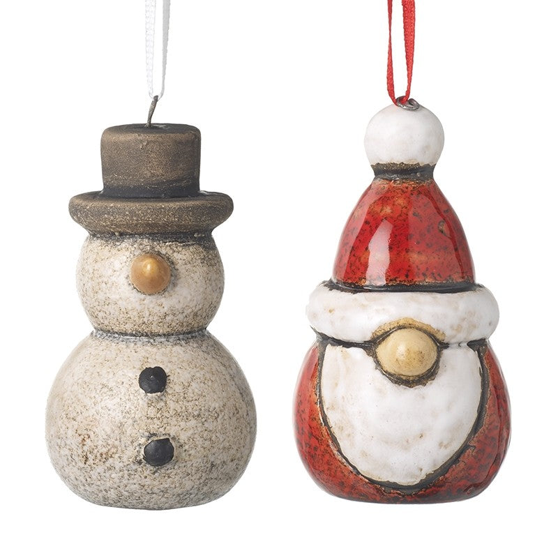 Hanging Snowman & Santa