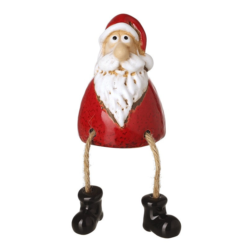 Ceramic Dangly Leg Santa